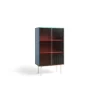 Sale Hay - Reol til Gulv m. Glaslåger - Colour Cabinet - Multi farvet - Høj model, B75 X D39 X H130