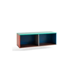 New Hay - Reol til Væg - Colour Cabinet - Multi favet - Medium, B120 X D39 X H39 cm