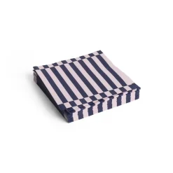 Best Hay - Servietter - Lunch - 20 stk. 33x33 cm - Lyserød/Mørkeblå Striber