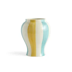 Best Hay - Sobremesa Stribe Vase - Large - Grøn og gul