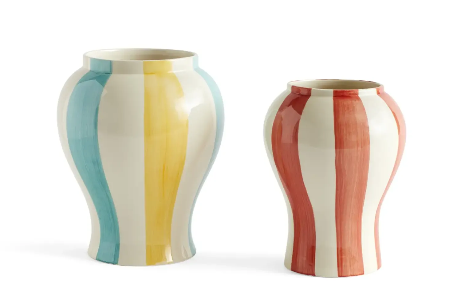Best Hay - Sobremesa Stribe Vase - Small - Rød