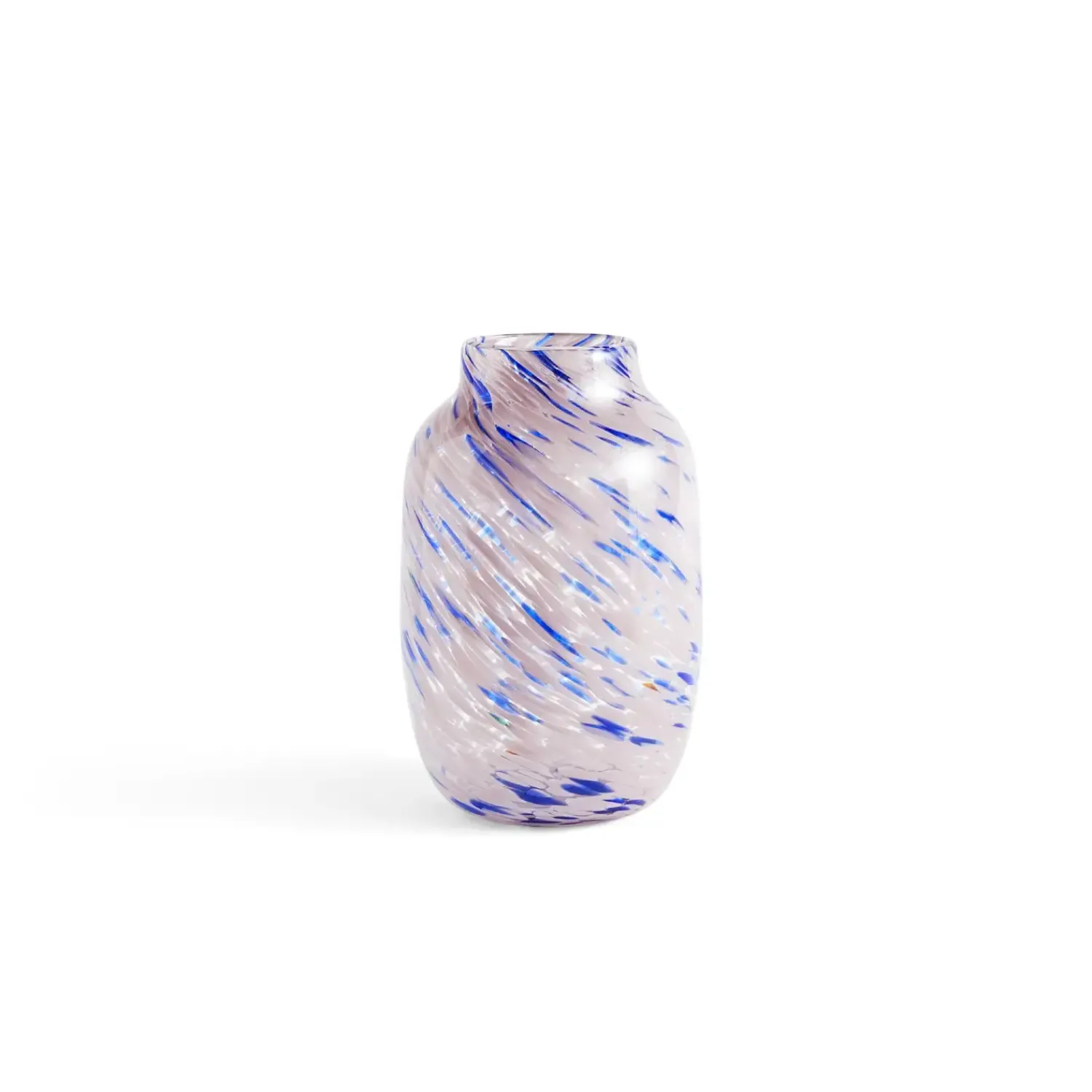 Outlet Hay - Splash Vase - Round - L - lys pink og blå