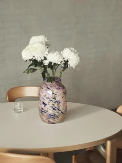 Outlet Hay - Splash Vase - Round - L - lys pink og blå