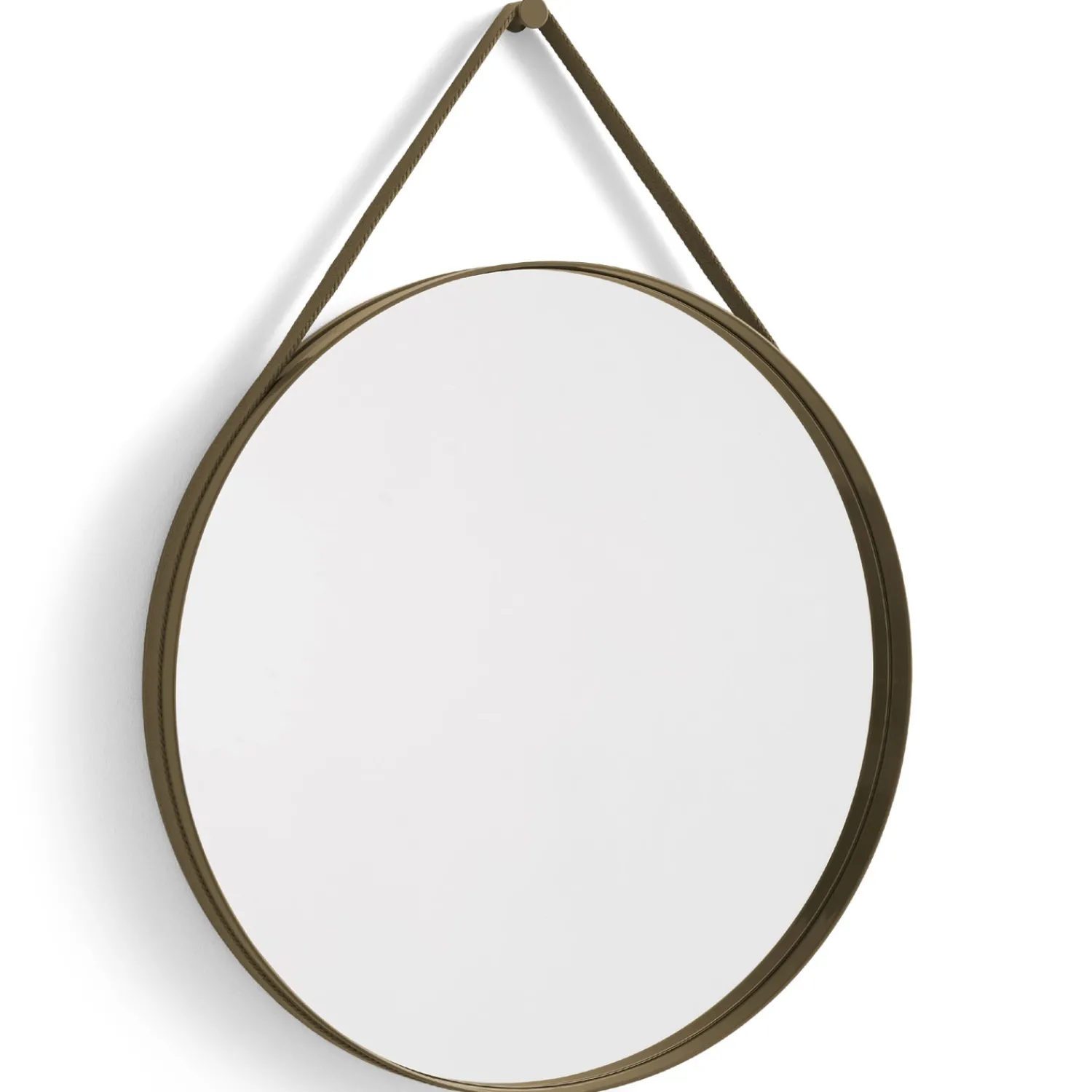 Clearance Hay - "Strap Mirror" Spejl Ø70 cm - Brun