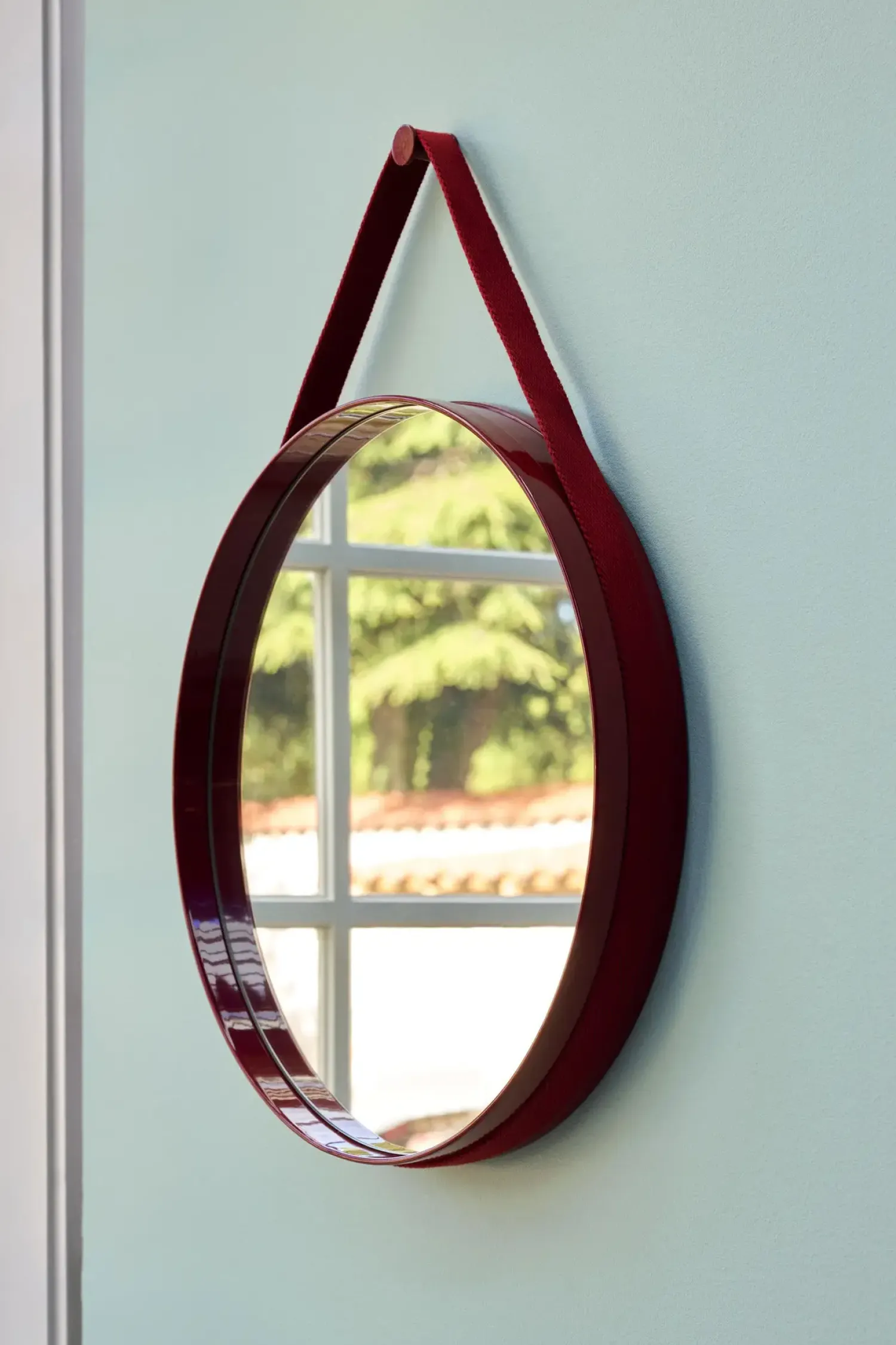 Clearance Hay - "Strap Mirror" Spejl Ø70 cm - Brun