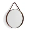 Clearance Hay - "Strap Mirror" Spejl Ø50 cm - Brun