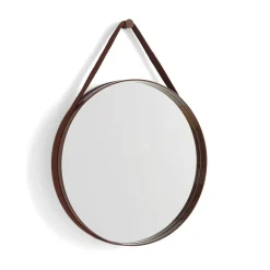 Clearance Hay - "Strap Mirror" Spejl Ø50 cm - Brun