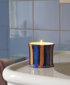 Sale Hay - Stripe Scented Candle, Fig Leaf