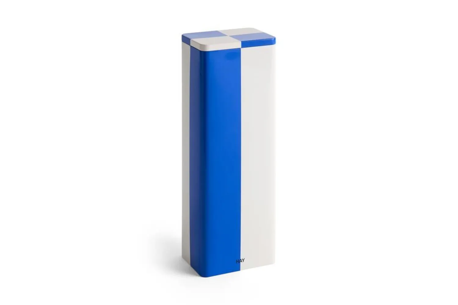 Best Hay - Tin Container - Blue and off-white