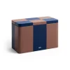 Online Hay - Tin Container - Brown and midnight blue