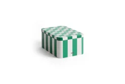 Online Hay - Tin Container - Green and off-white
