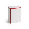 Sale Hay - Tin Container - Off-white and red