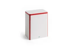 Sale Hay - Tin Container - Off-white and red