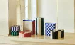 Best Hay - Tin Container - Slim - Green/Off-White - 29,5 cm