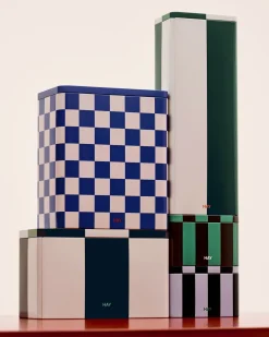 New Hay - Tin Container - Small - Dark Blue/Lavender