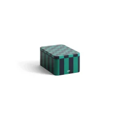 New Hay - Tin Container - Small - Green/Dark Blue