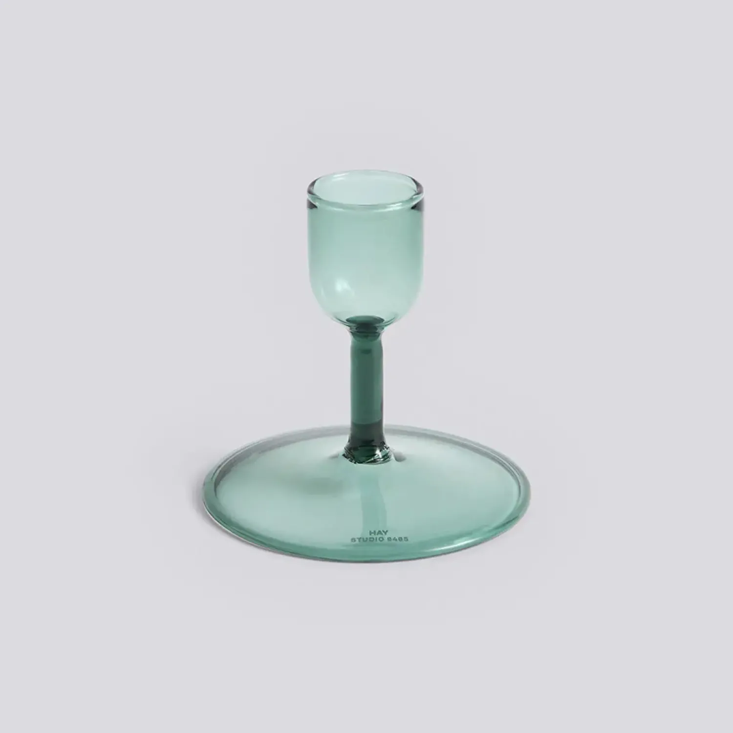 Discount Hay - Tiny Candleholder - Straight - Aqua