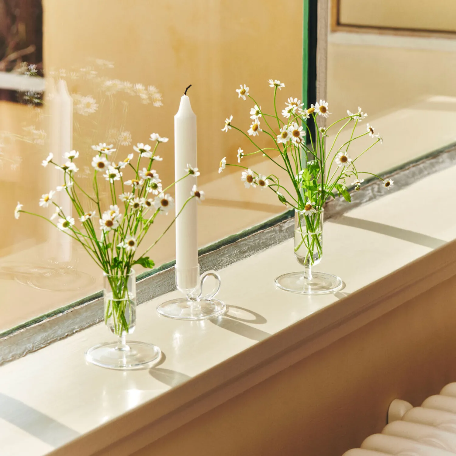 Discount Hay - Tiny Candleholder - Straight - Aqua