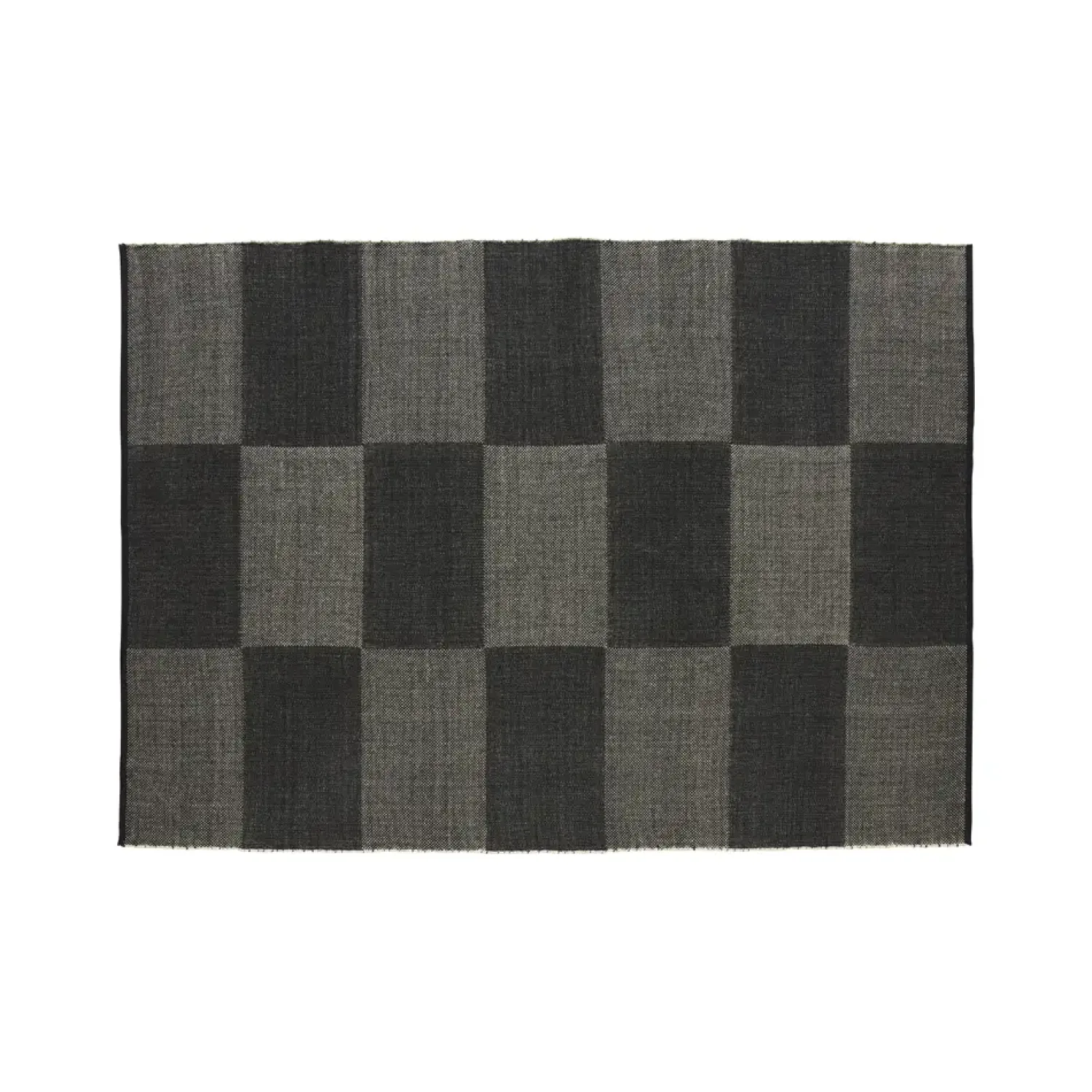 Clearance Hay - Tæppe Check Rug - Black L/ Sort - 170 x 240 cm