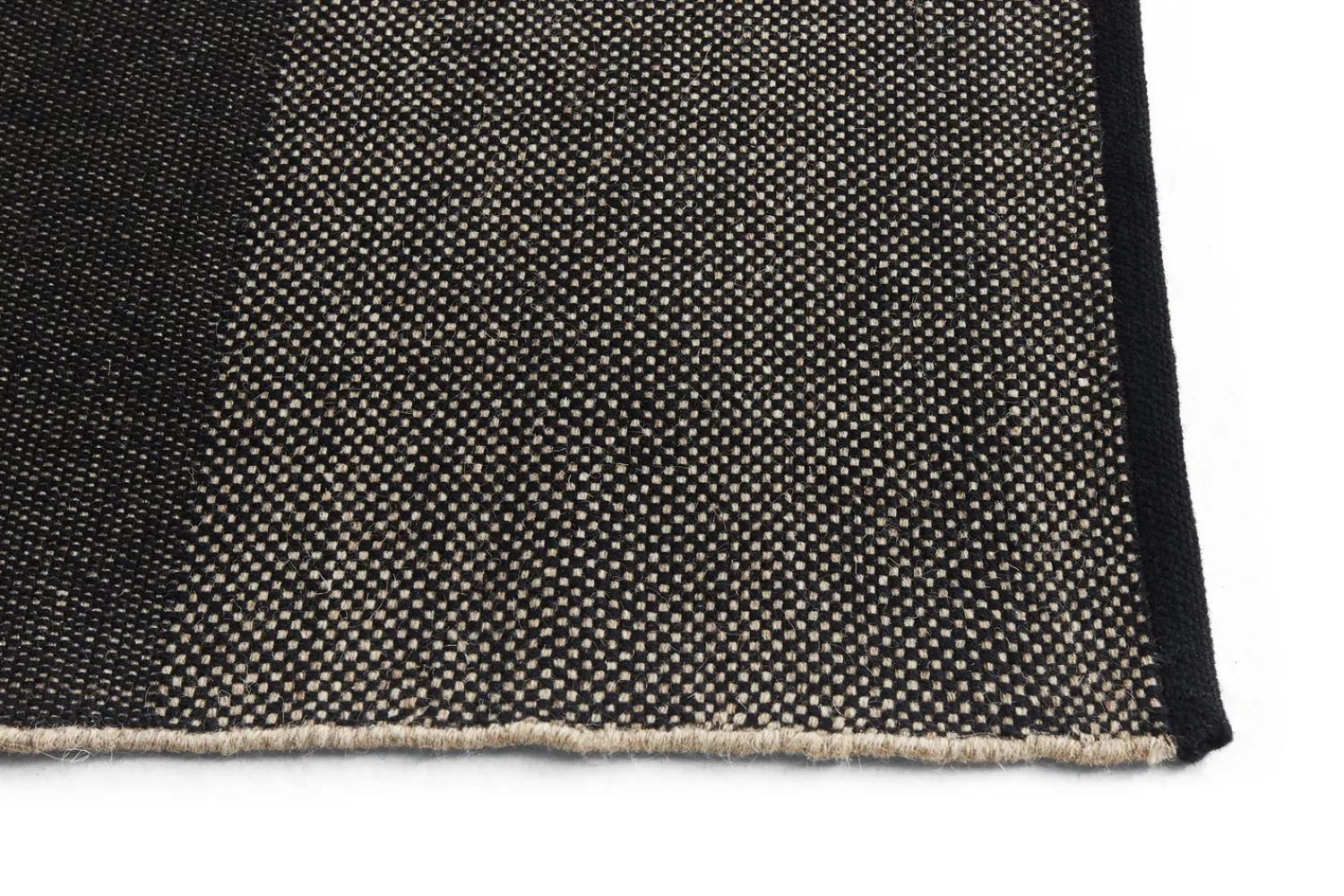 Clearance Hay - Tæppe Check Rug - Black L/ Sort - 170 x 240 cm