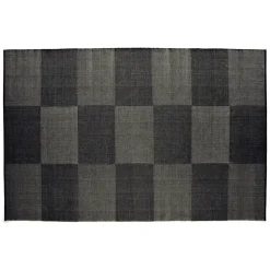 Hay - Tæppe Check Rug - Black L/ Sort - 200 x 300 cm
