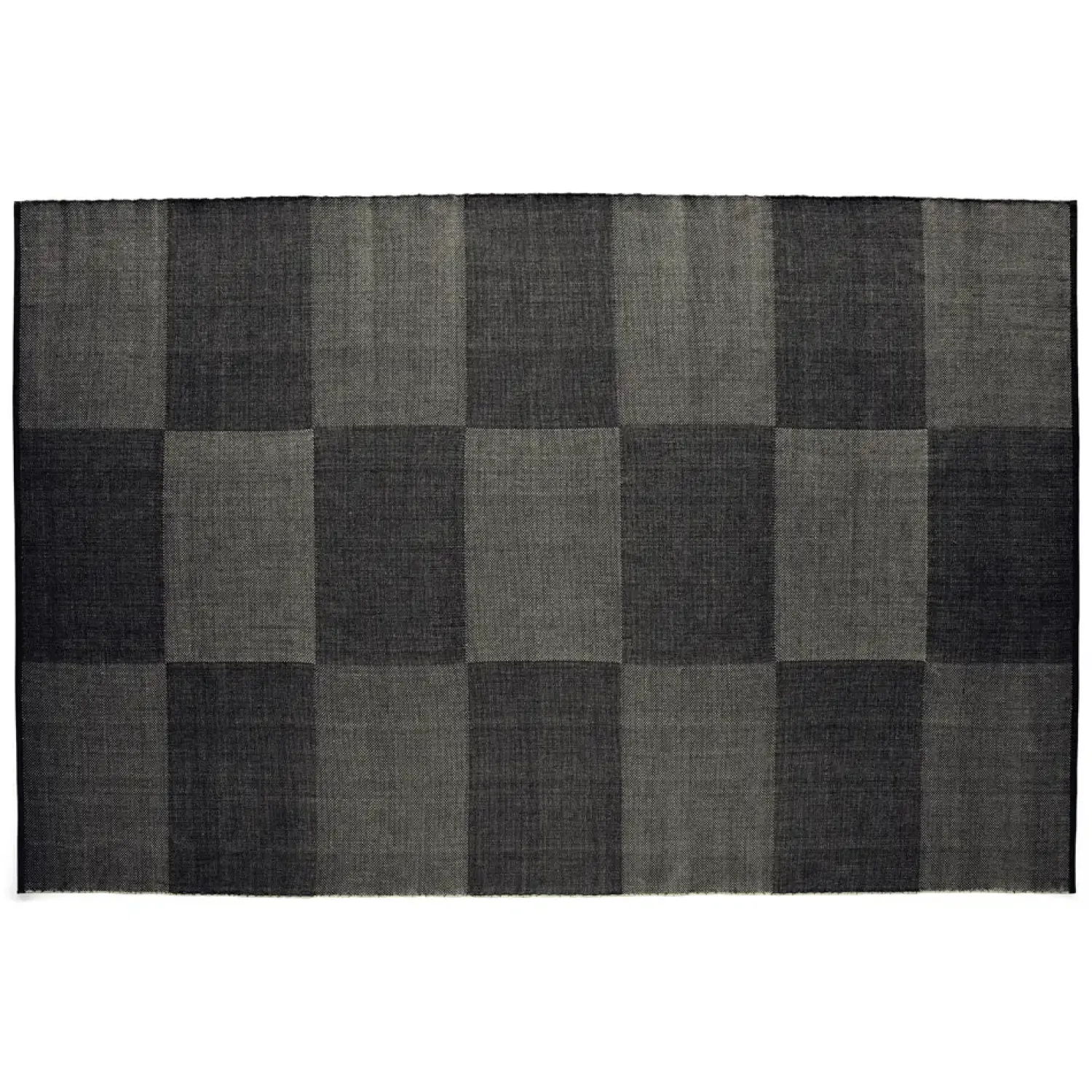 Hay - Tæppe Check Rug - Black L/ Sort - 200 x 300 cm