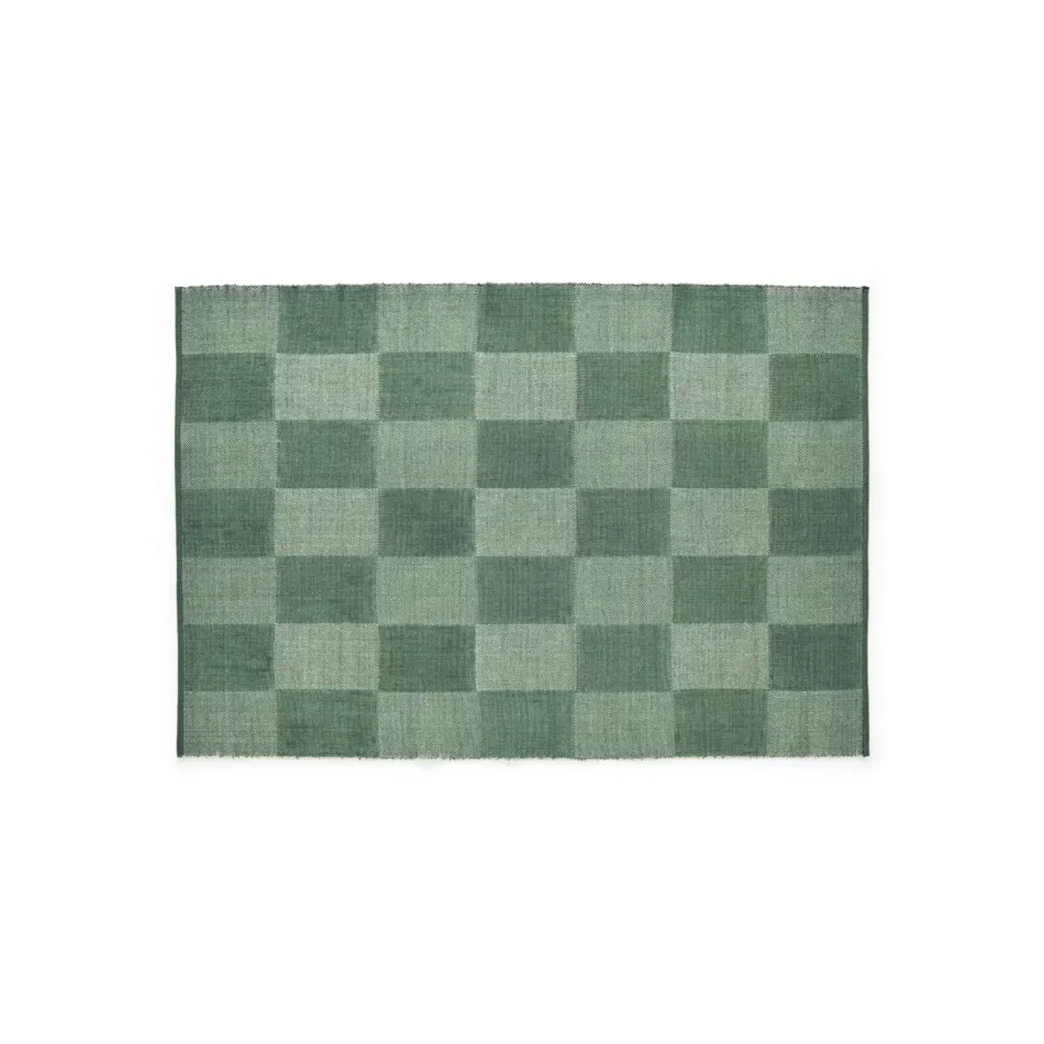 Clearance Hay - Tæppe Check Rug - Green/Grøn - 140 x 200 cm