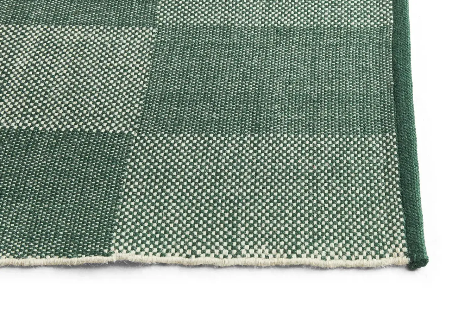 Clearance Hay - Tæppe Check Rug - Green/Grøn - 140 x 200 cm