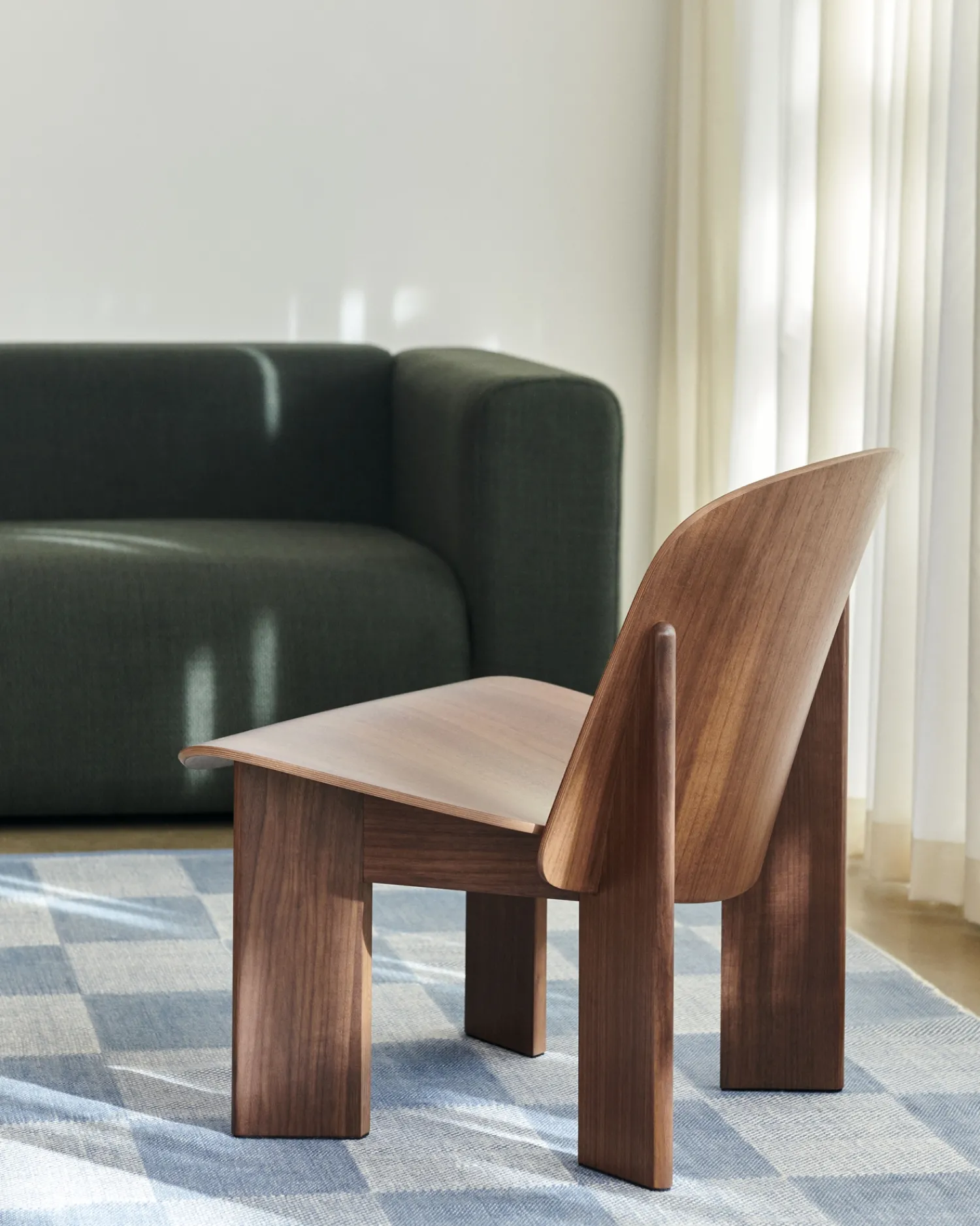 Sale Hay - Tæppe Check Rug - Light Blue S/Lyseblå - 170 x 240 cm