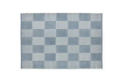 Hay - Tæppe Check Rug - Light Blue S/Lyseblå - 140 x 200 cm