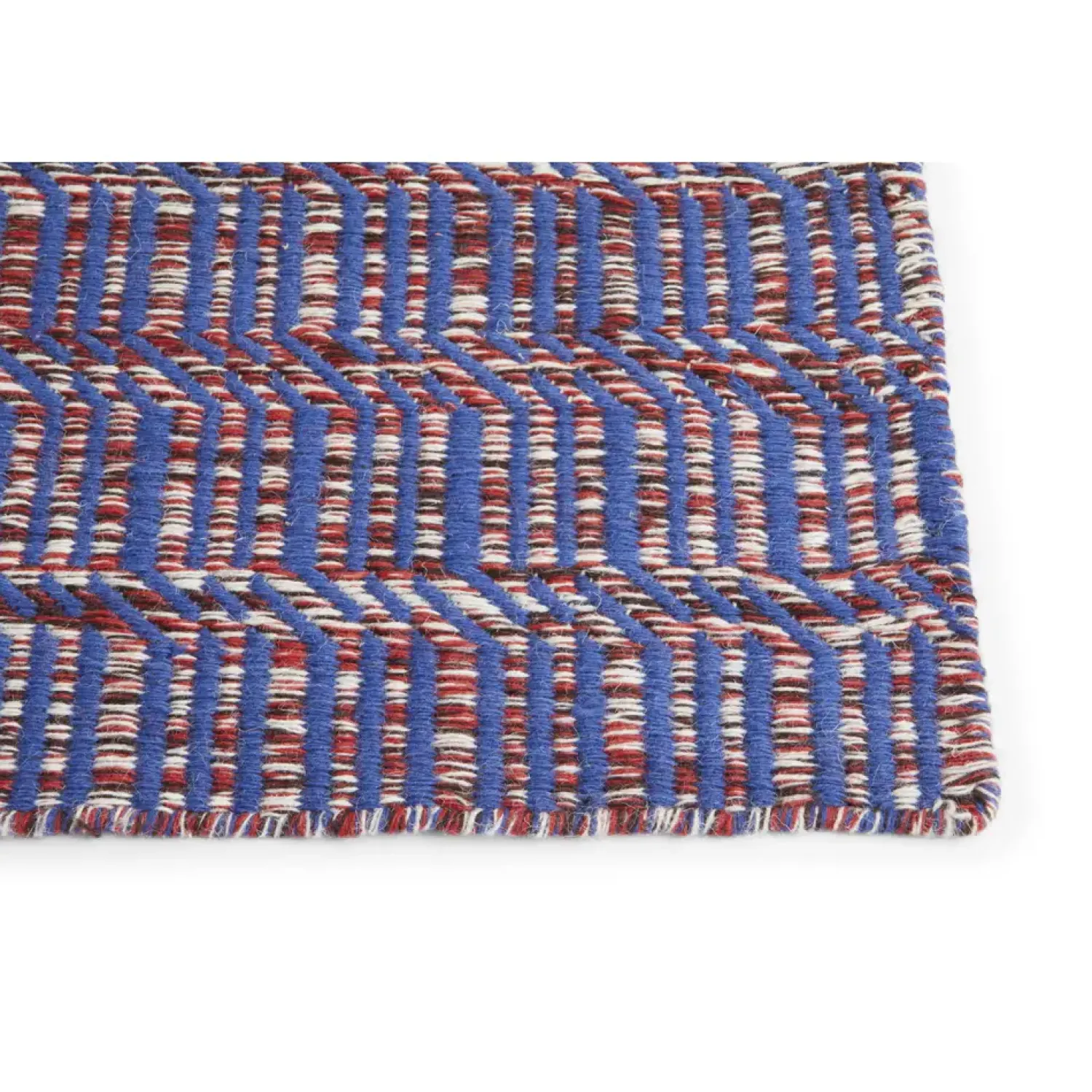 Discount Hay - Tæppe Radio Rug - Red, Blue/Rød, Blå - 170 x 240 cm