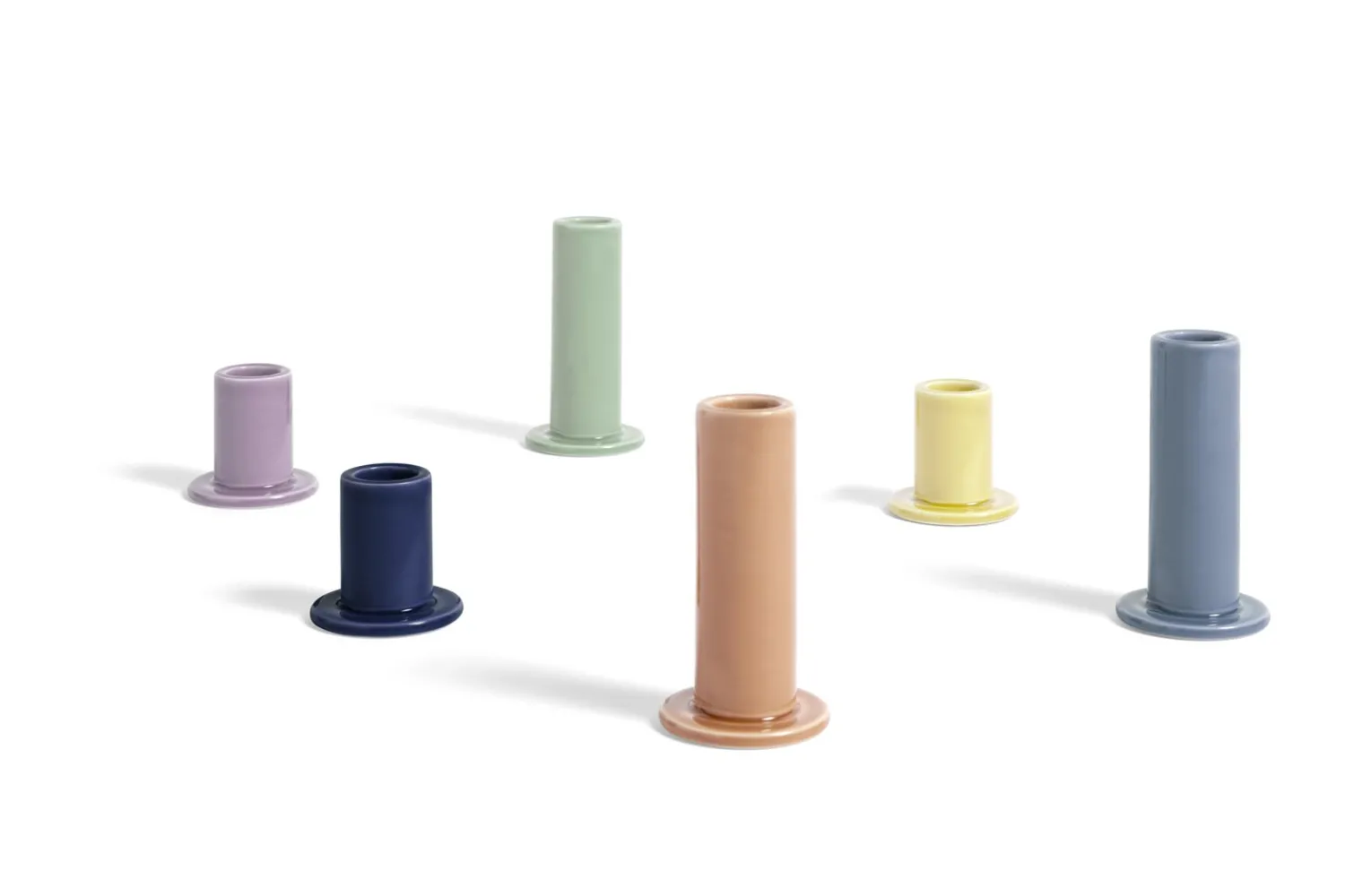 Sale Hay - Tube Candleholder M, Peach