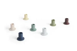Hot Hay - Tube Candleholder S - Concrete - Lime Gul