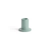 Hay - Tube Candleholder S - Concrete - Emerald Green