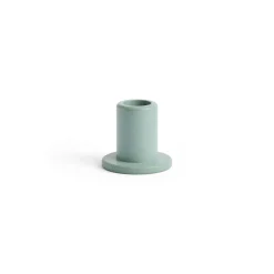 Hay - Tube Candleholder S - Concrete - Emerald Green