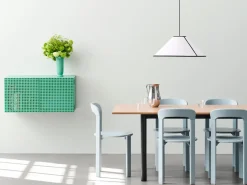 Discount Hay - Vægskab - Perforated Cabinet Wall - Small - Steel Blue - H45 x B89 x D40