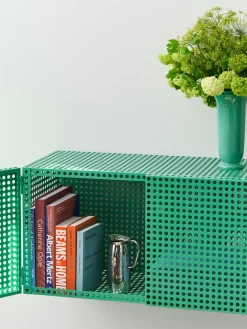 Hay - Vægskab - Perforated Cabinet Wall - Small - Wine Red - H45 x B89 x D40