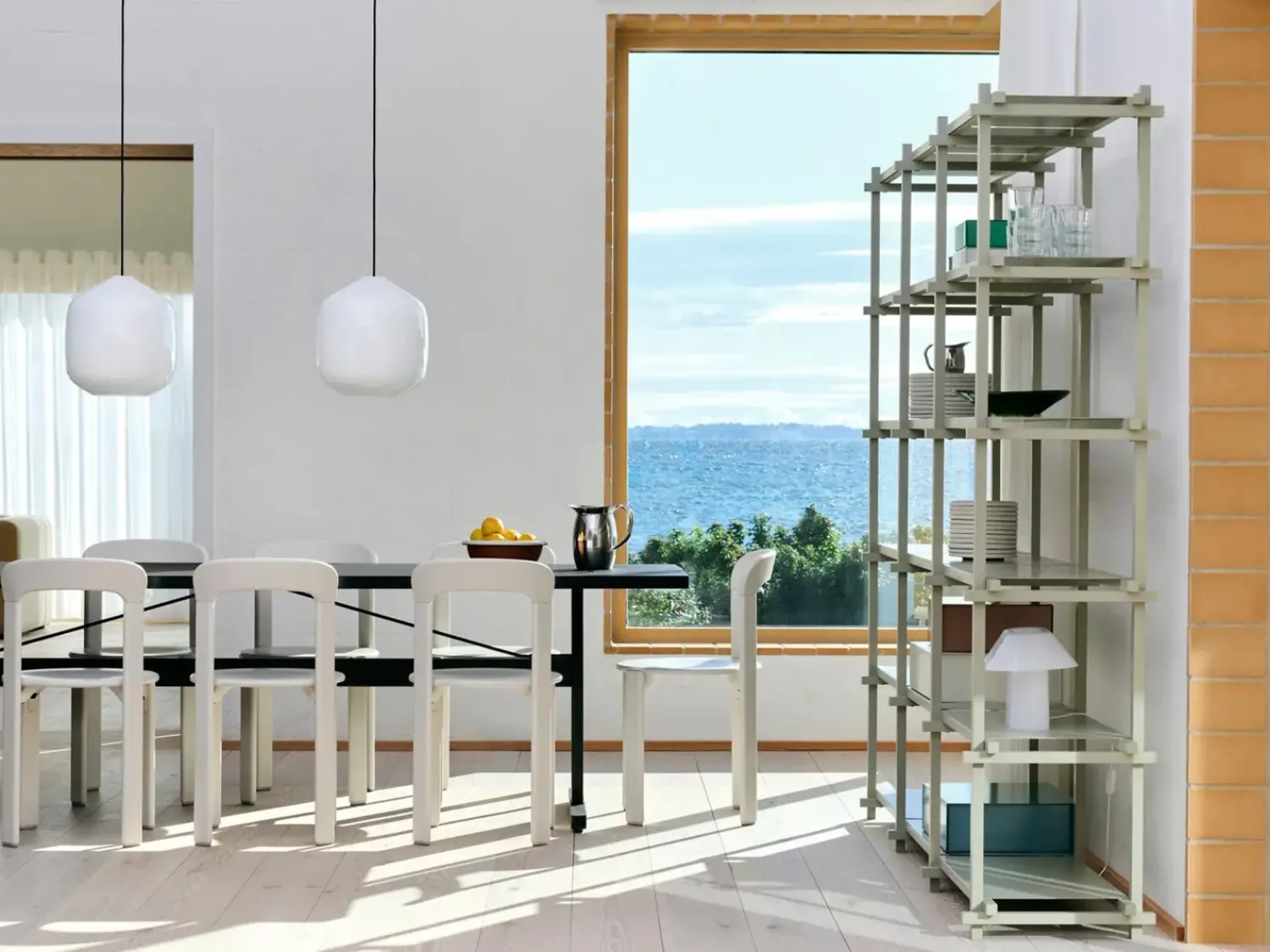Hay - Woody Shelving 2.0 Column High - Grå - 6 hylder
