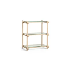 Discount Hay - Woody Shelving 2.0 Column Low - Eg/glas - 3 glashylder