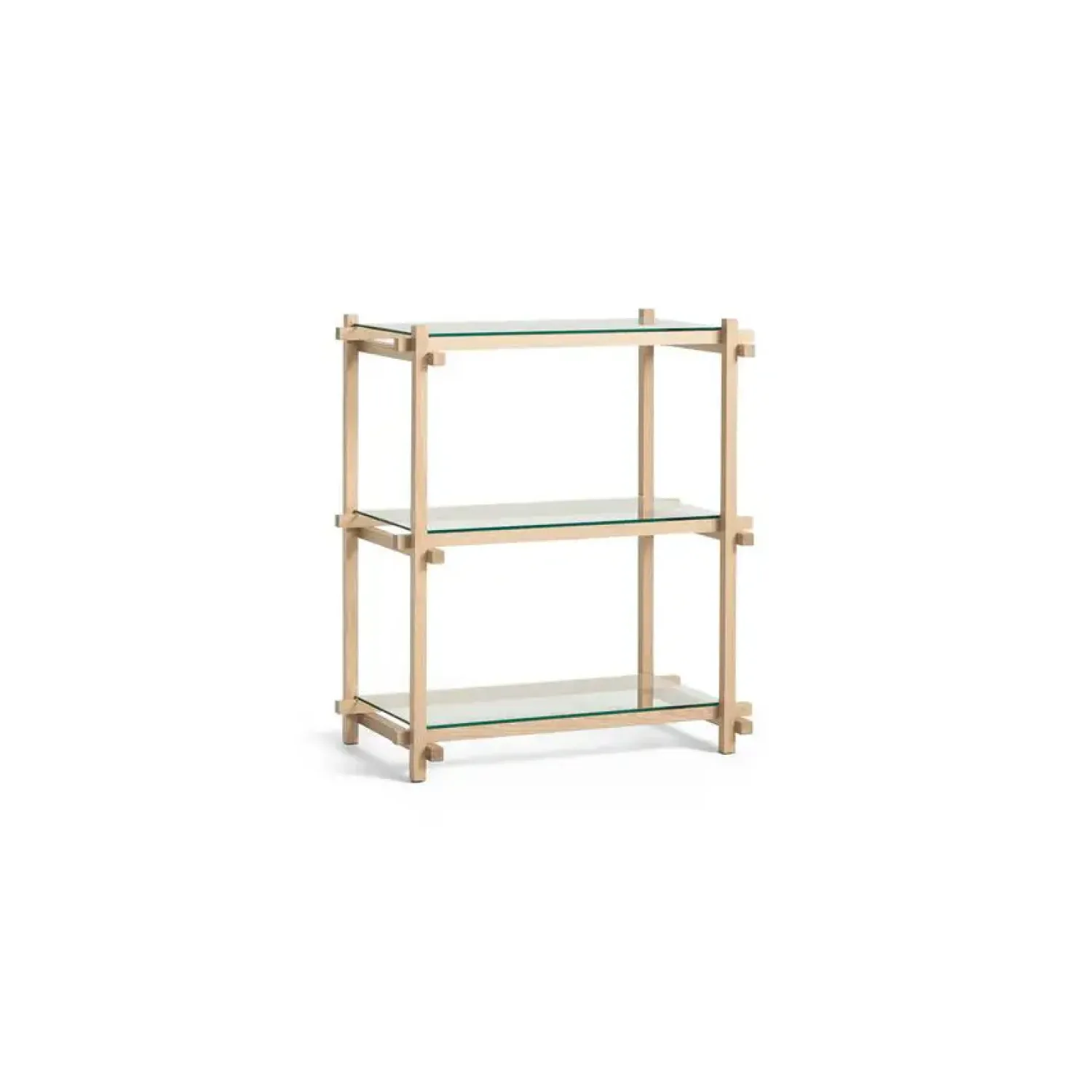 Discount Hay - Woody Shelving 2.0 Column Low - Eg/glas - 3 glashylder