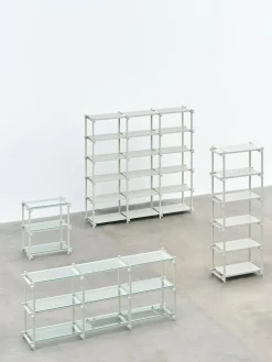 Best Hay - Woody Shelving 2.0 Column Low - Grå/Bøg - 3 hylder