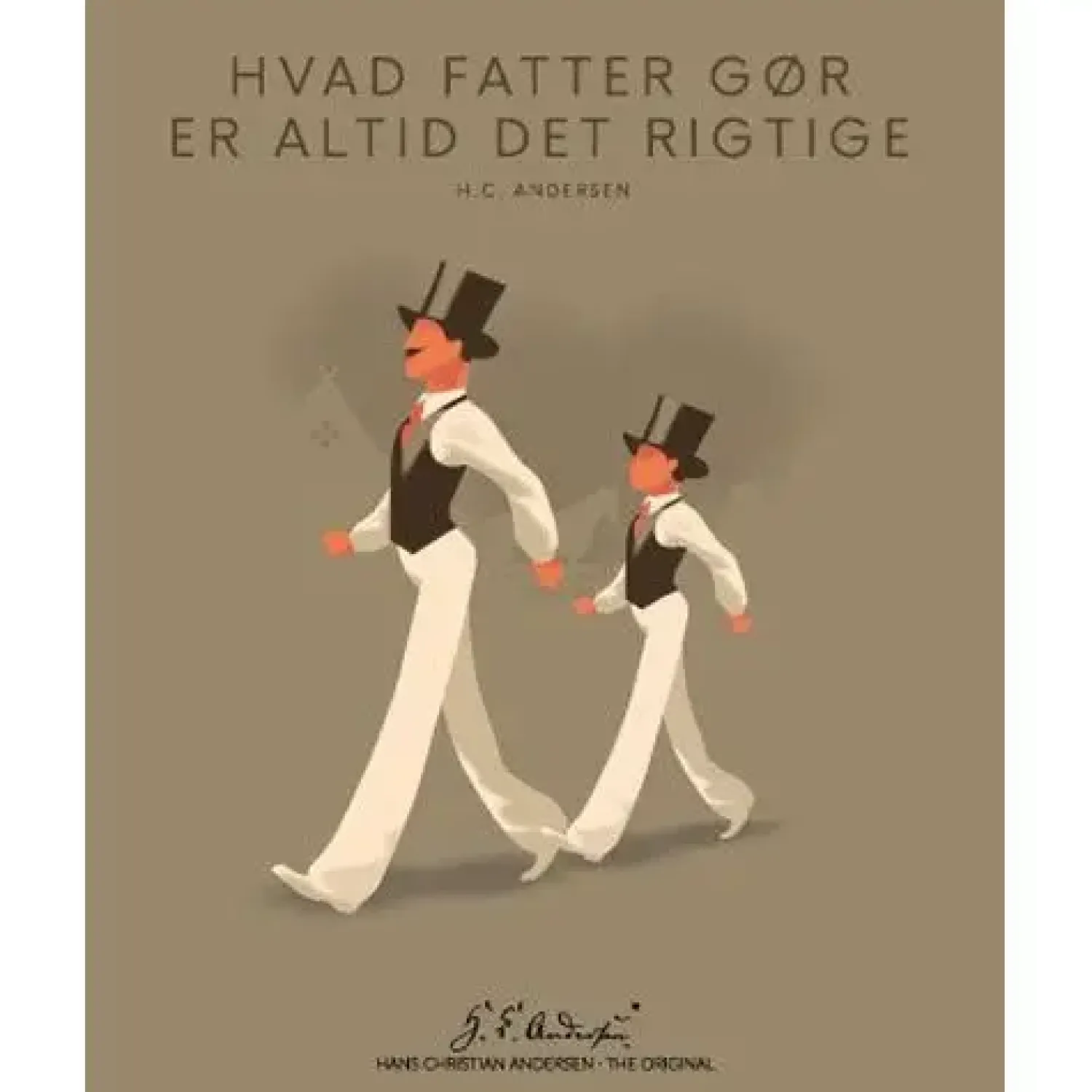 H. C. Andersen Original - "Hvad fatter gør" Plakat i ramme - 40x50