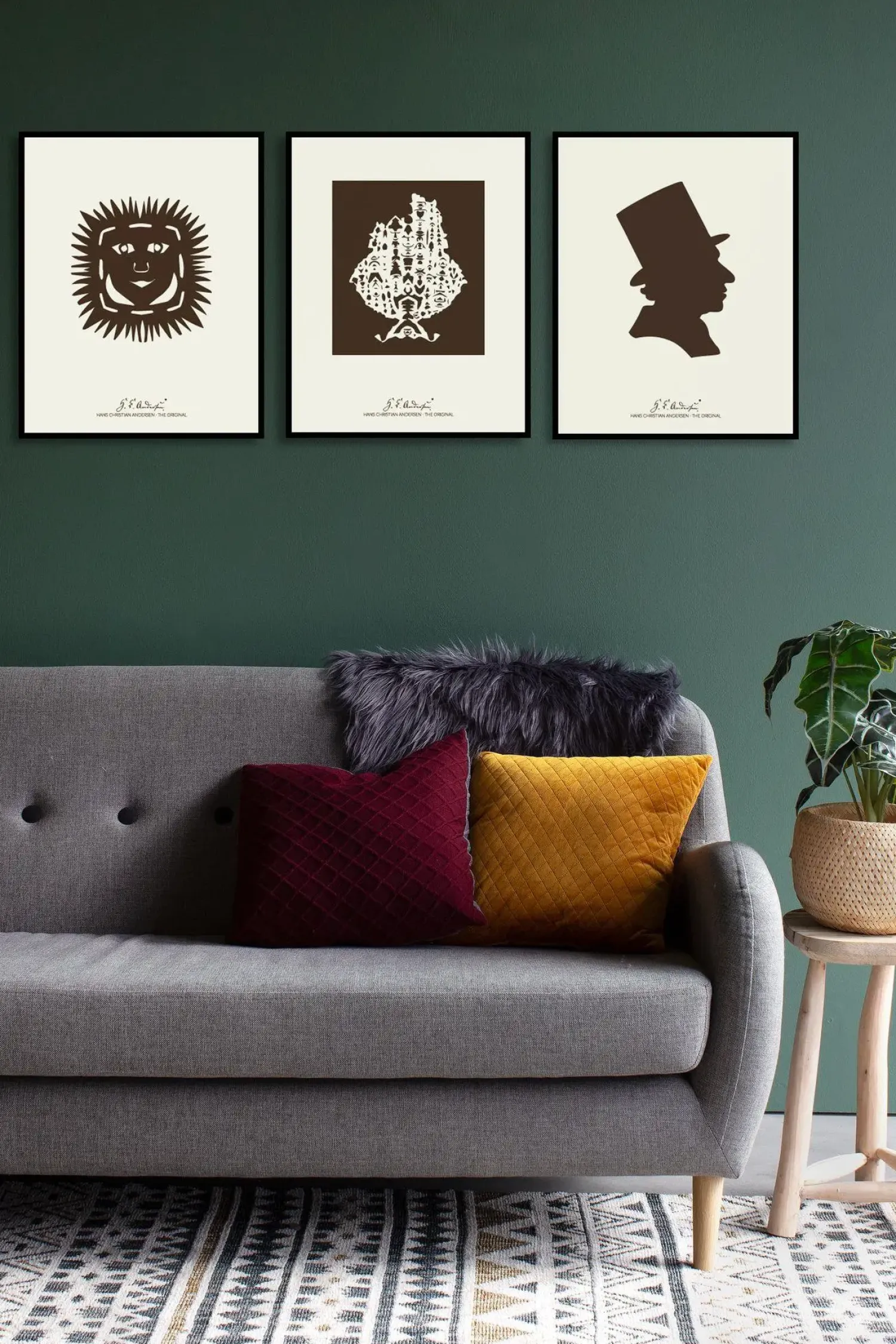 Sale H. C. Andersen Original - "Silhuet" Plakat i ramme - 40x50