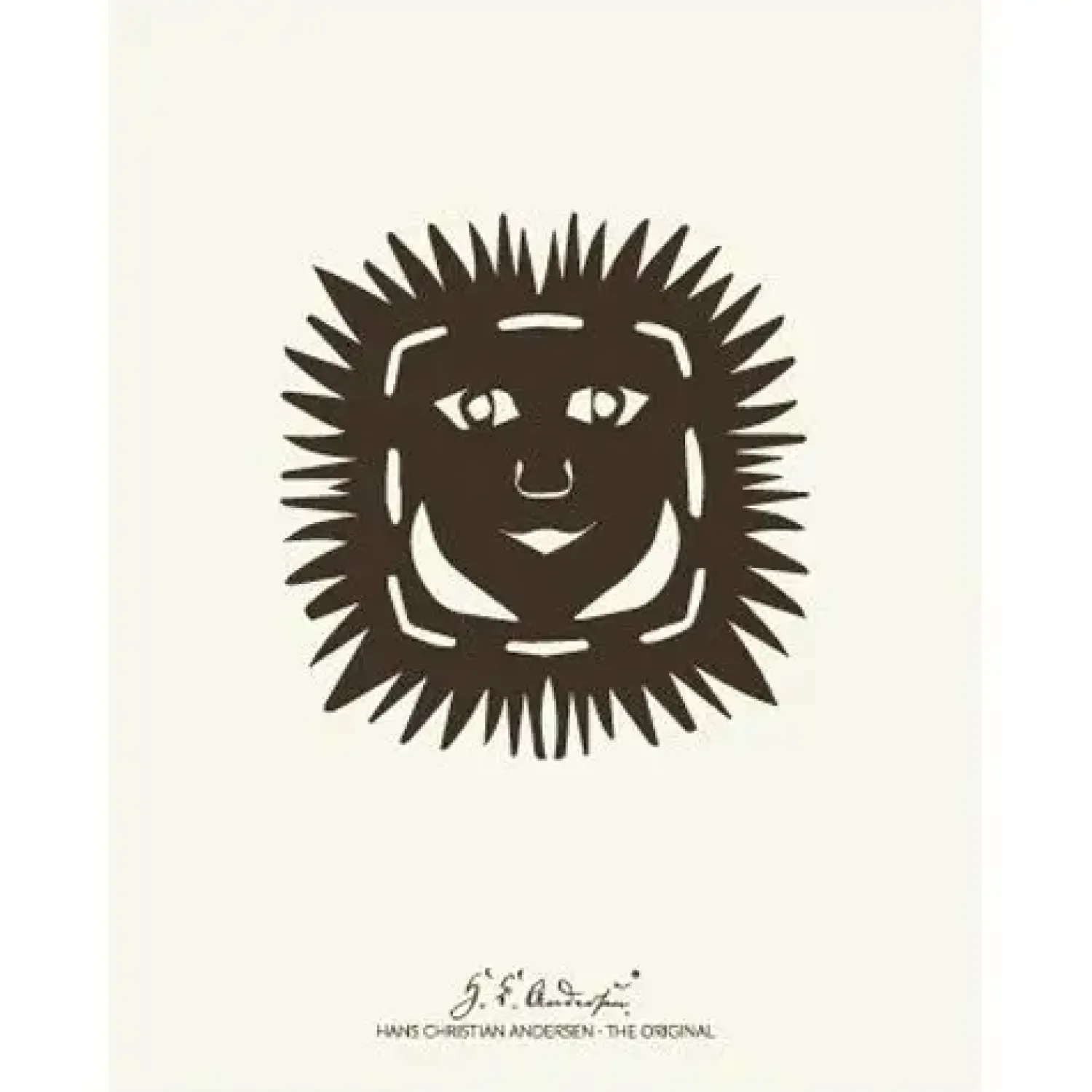 Discount H. C. Andersen Original - "Solhoved" Plakat i ramme - 40x50