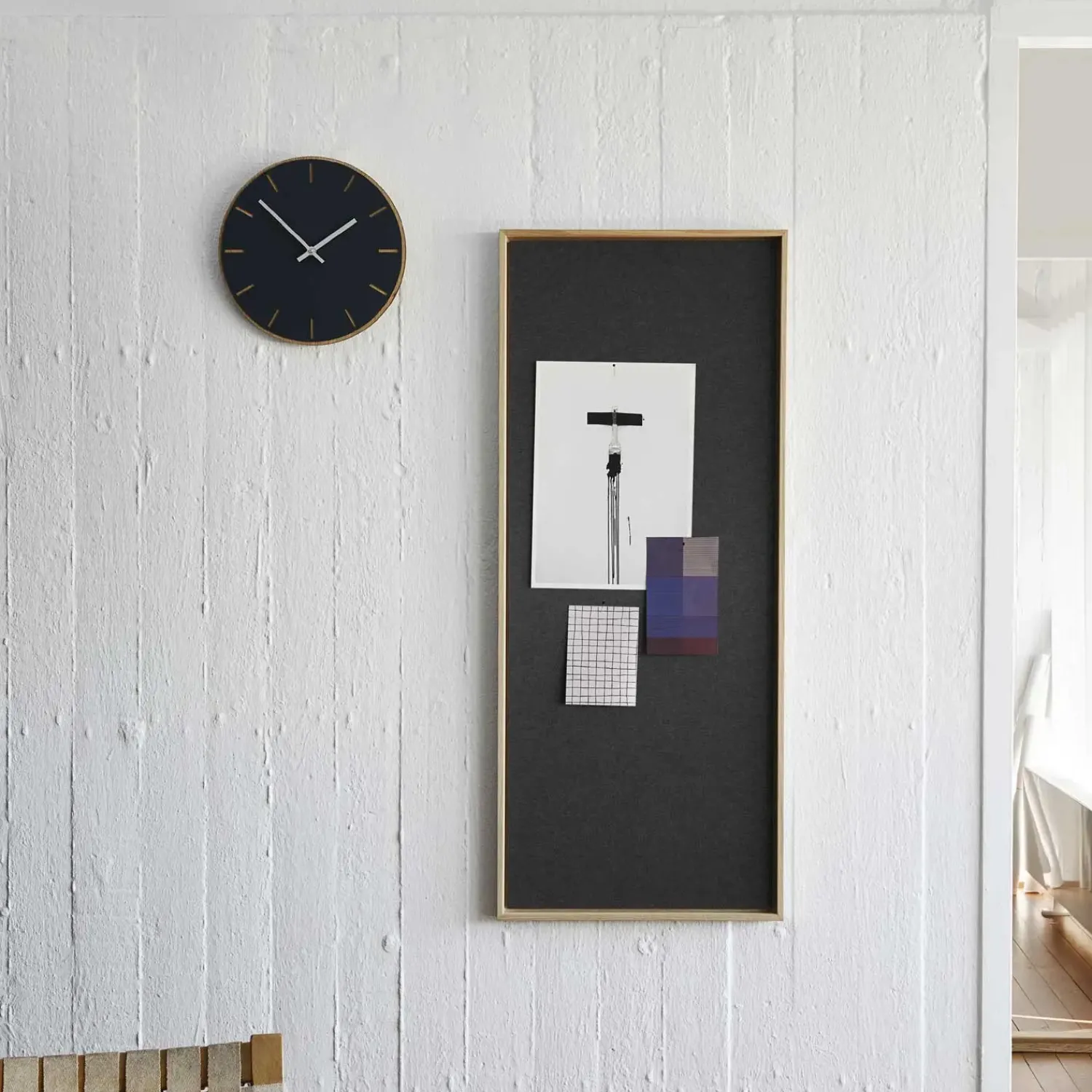 New Hemverk - Opslagstavle m. akustiske egenskaber - Recy - Grå - 40x100 cm
