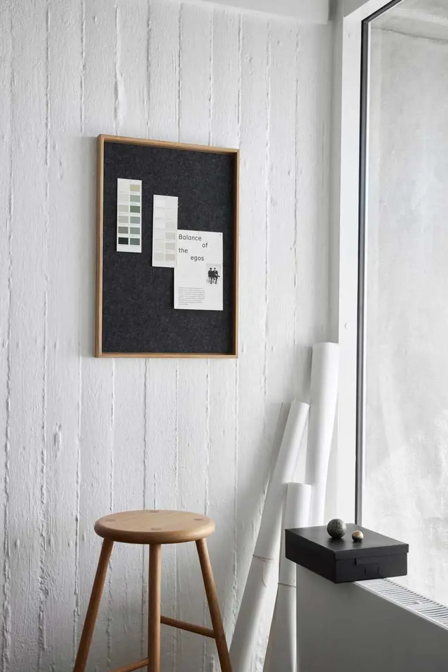Clearance Hemverk - Opslagstavle m. akustiske egenskaber - Recy - Grå - 40x60