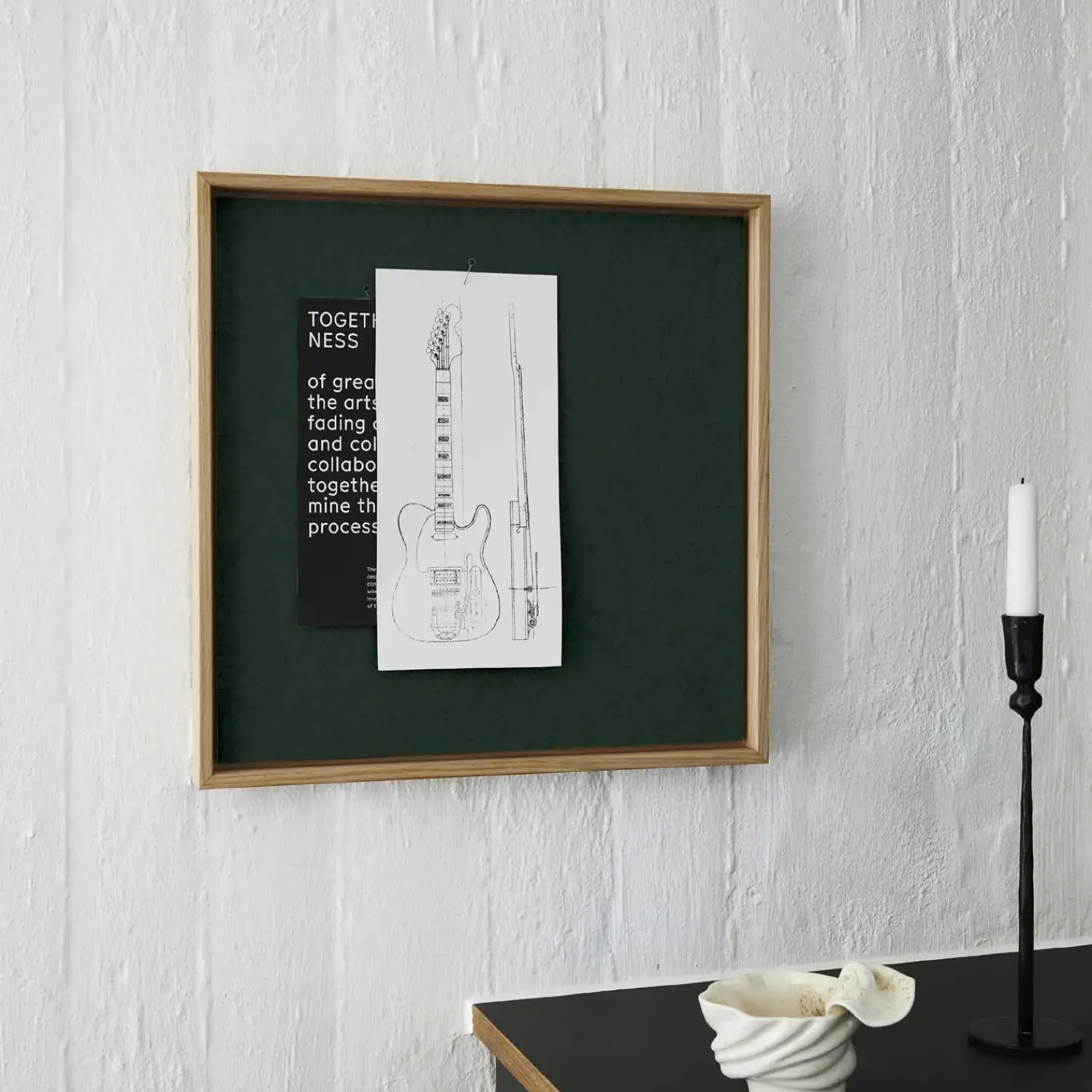 Discount Hemverk - Opslagstavle m. akustiske egenskaber - Recy - Grøn - 40x40