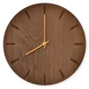 Discount Hemverk - Vægur - Dark Oak - Mørk Eg/Guld - Ø28 cm
