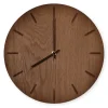 New Hemverk - Vægur - Dark Oak - Mørk Eg/Sort - Ø28 cm