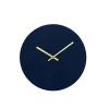Best Hemverk - Vægur - Felt Mørkeblå - Ø28 cm - Kobber visere